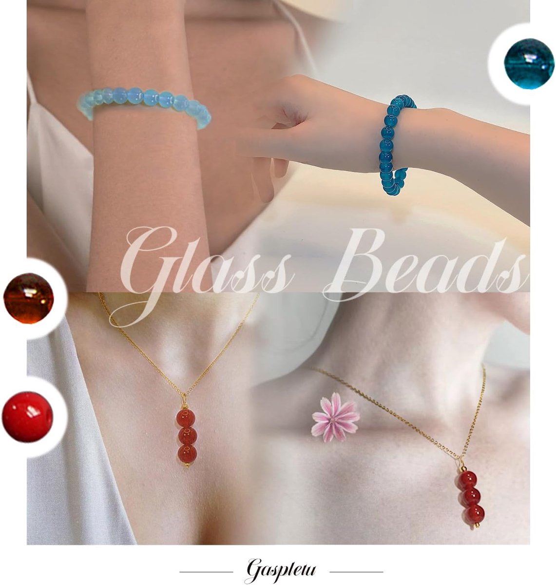 Set Van 24 Kralen Van Glas En Letterkralen Met Accessoires Voor Het Maken Van Sieraden Diy Mode Armband En Ketting Kralen Knutsel Benodigdheden G 601099552073293