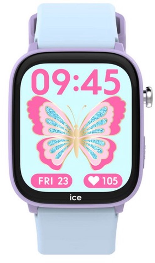 Ice-Watch - ICE smart junior 3.0 Find My Purple Soft blue - Lila geolokalisierbare verbundene Uhr für Mädchen mit Silikonarmband - 024550 ( 1.75 Zoll