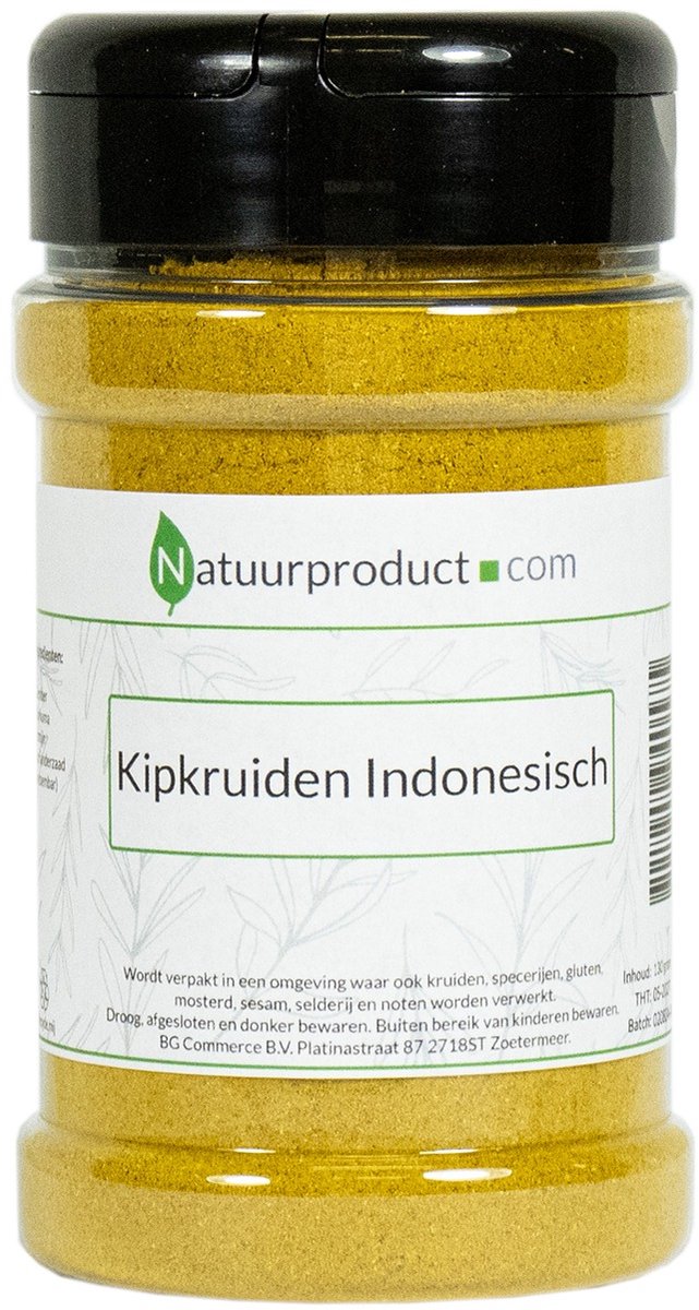 Natuurproduct - Indonesische Kipkruiden - 100% Puur - Zonder Zout - Zonder Aroma's en E-nummers