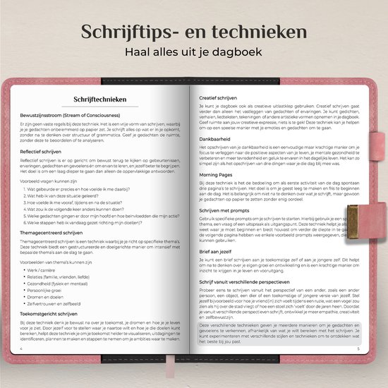Geheim dagboek met slot en sierlijke potlood