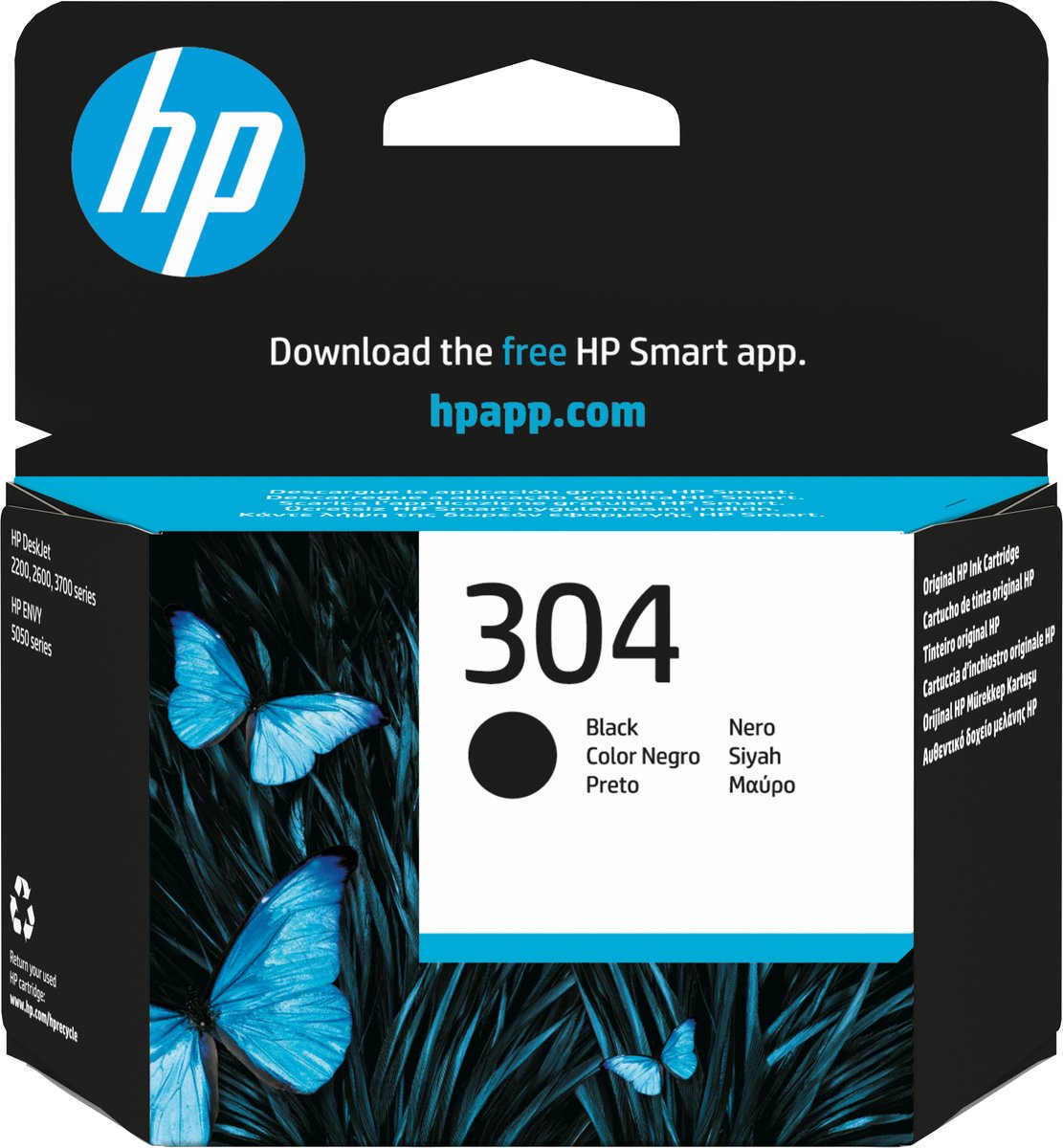 HP 304 - Inktcartridge - Zwart