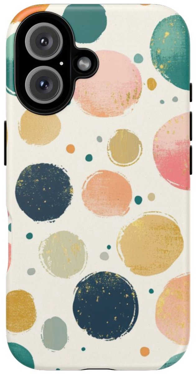 Vrolijk Abstract Stippenpatroon – Telefoonhoesje Geschikt voor iPhone 16