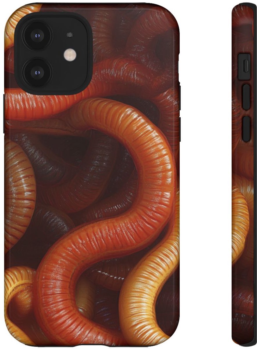 Gedetailleerd Aardwormenpatroon – Telefoonhoesje Geschikt voor iPhone 12