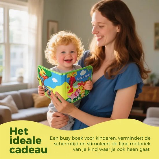 Dinosaurus Busy Board Montessori Speelgoed - Montessori activiteitenboek - Sinterklaas cadeautjes Educatief speelgoed meisjes Motoriek Speelgoed voor in de auto - Peuter speelgoed Kinderspeelgoed 1 jaar 2 jaar 3 jaar Jongens speelgoed 4 jaar 5 jaar van Merkloos — afbeelding 5