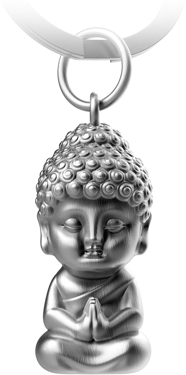 FABACH Boeddha Sleutelhanger Karma - Boeddha Hanger van Metaal - Mini Boeddha Geluksbrenger Auto - Boeddhisme Sleutelhanger Chakra Yoga Cadeau Figuur