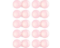 Lenzen Set met 10 Lenzendoosjes - Geschikt Voor Zachte Lenzen - Roze