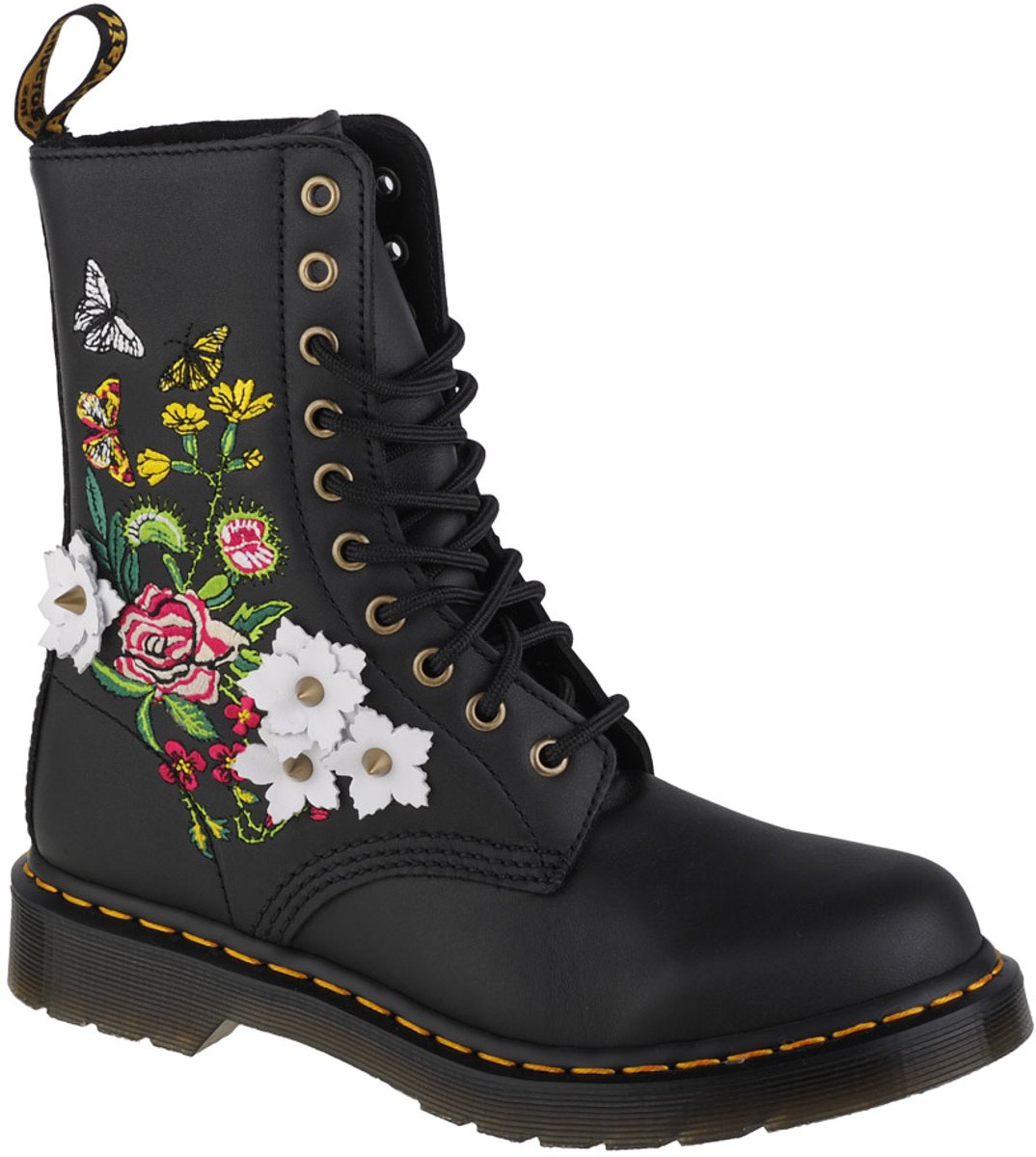 Dr. Martens 1490 Floral Vrouwen Laarzen Zwart