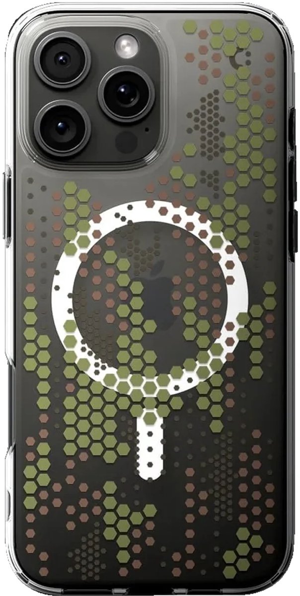 Spigen Geschikt voor Apple iPhone 16 Pro Max - Ultra Hybrid - Geschikt voor Mag - Back Cover Hoesje - Digital Camo