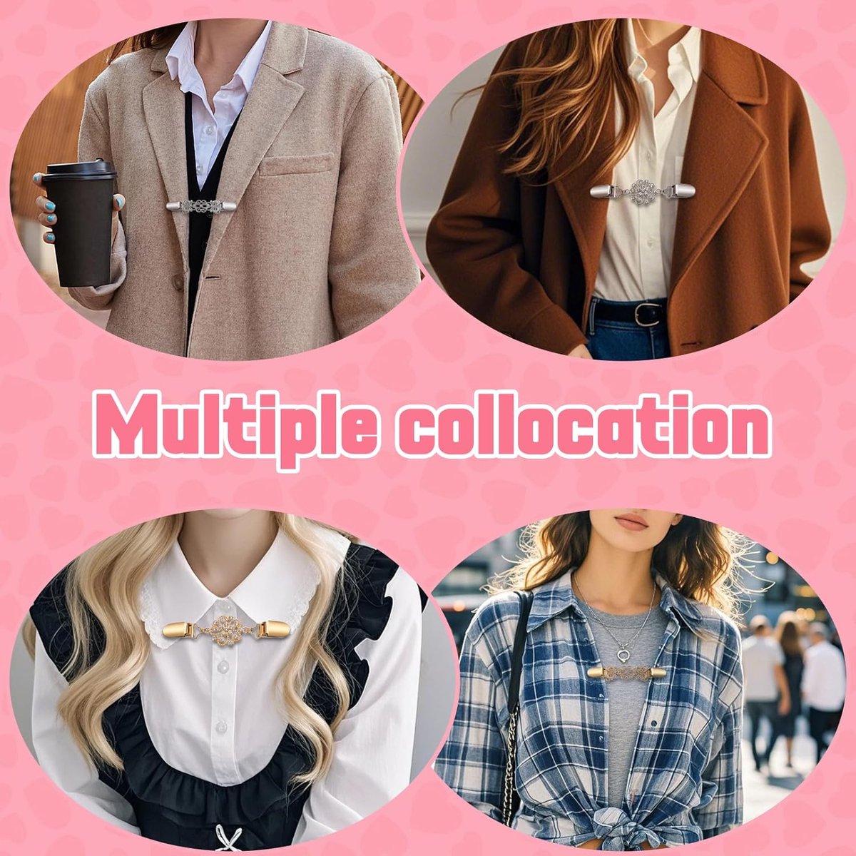 Mulitigy Cardigan Clip Hände Kleid Clips für Damen Kleidung Pullover