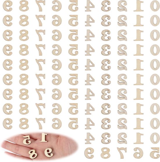 Houten Letters met Bolmos, Decoratieletters, 3D Letters