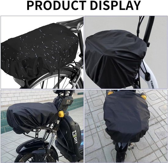 Fietskrathoes - Krathoes - Crate cover - Fietsmandafdekking - Waterdich - Fietskrat afdekhoes - Regenbescherming fietsmand voor - Regenhoes voor mand achter - UV bescherming - 45 x 37cm - Voor alle manden - Eenvoudig te installeren van Merkloos — afbeelding 5