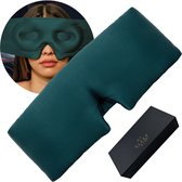 MySleepFit - Premium 3D Zijden Slaapmasker - 3D Silk Sleep Mask met giftbox - 100% Verduisterend Oogmasker - Groen - 22 momme 6A Grade Moerbei Zijde - Mulberry Silk