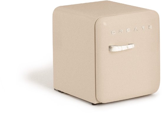 CREATE - Koelkast in retrostijl - Zand - Handvat Marmer - FRIDGE RETRO 48L van create — afbeelding 3