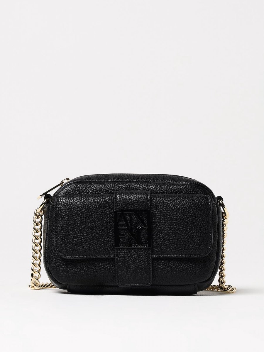 Chain Strap Clutch Wo - Black Clutch Bags