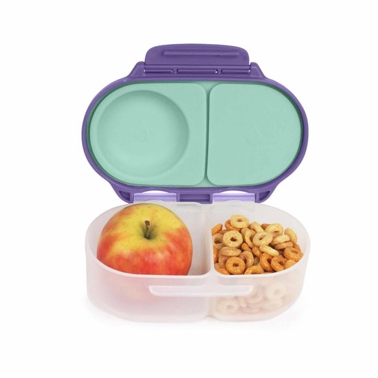 b.box Snackbox | Mini bentobox met 2 Lekvrije Vakken | Ideaal voor Peuters, Lunch & Snacks voor Kinderen | Voor een Heel Stuk Fruit | BPA-vrij