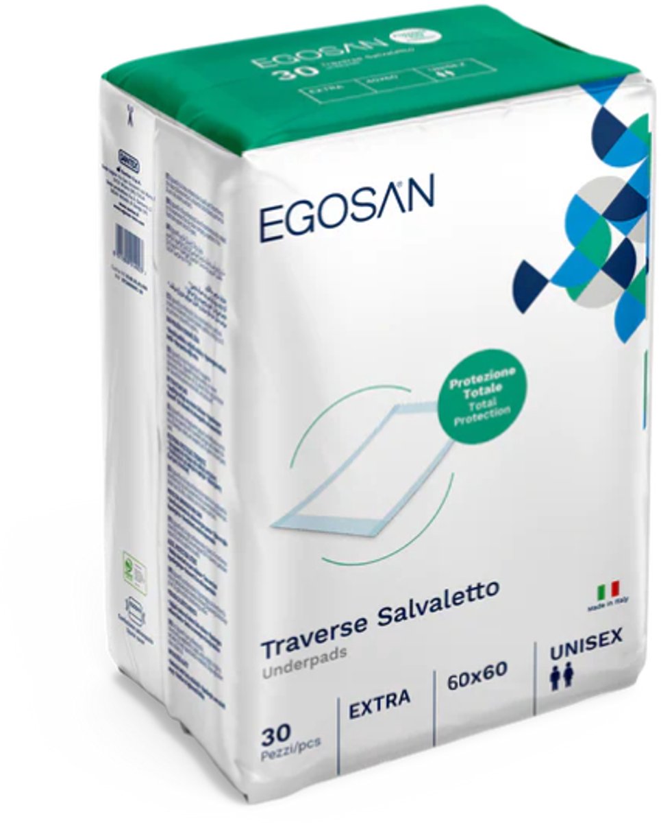 Egosan Underpads 60 x 60 cm - 1 paquet de 30 protections