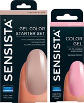 Sensista Cadeauset - I like You A Latte - Cotton Candy - Gellak Starterspakket - Gel nagellak - Nude - Roze - 7.5ML