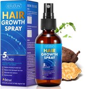Minoxidil 5% Spray voor Mannen & Vrouwen - Haargroei Versneller - Haargroeimiddel - Haarserum - Haargroei Olie - Haarolie - Tegen Haaruitval - 60 ml