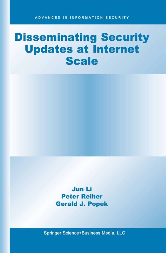 Disseminating Security Updates at Internet Scale - cover