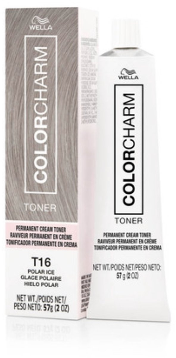 Wella Color Charm Permanent Creme Toner - T16 + developer - Polar Ice - Wella toner - Haartoner - Ice blonde - Ijsblond - Asblond - Lichtblond - Anti geel - Anti yellow