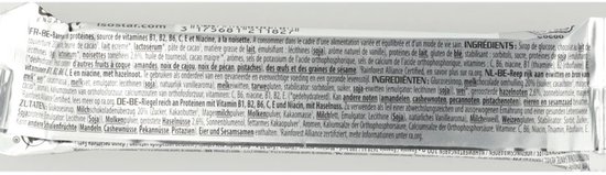 Isostar High Protein - Eiwitreep voor krachtsport - Hazelnoot - 30 x 35 gr van Merkloos — afbeelding 4