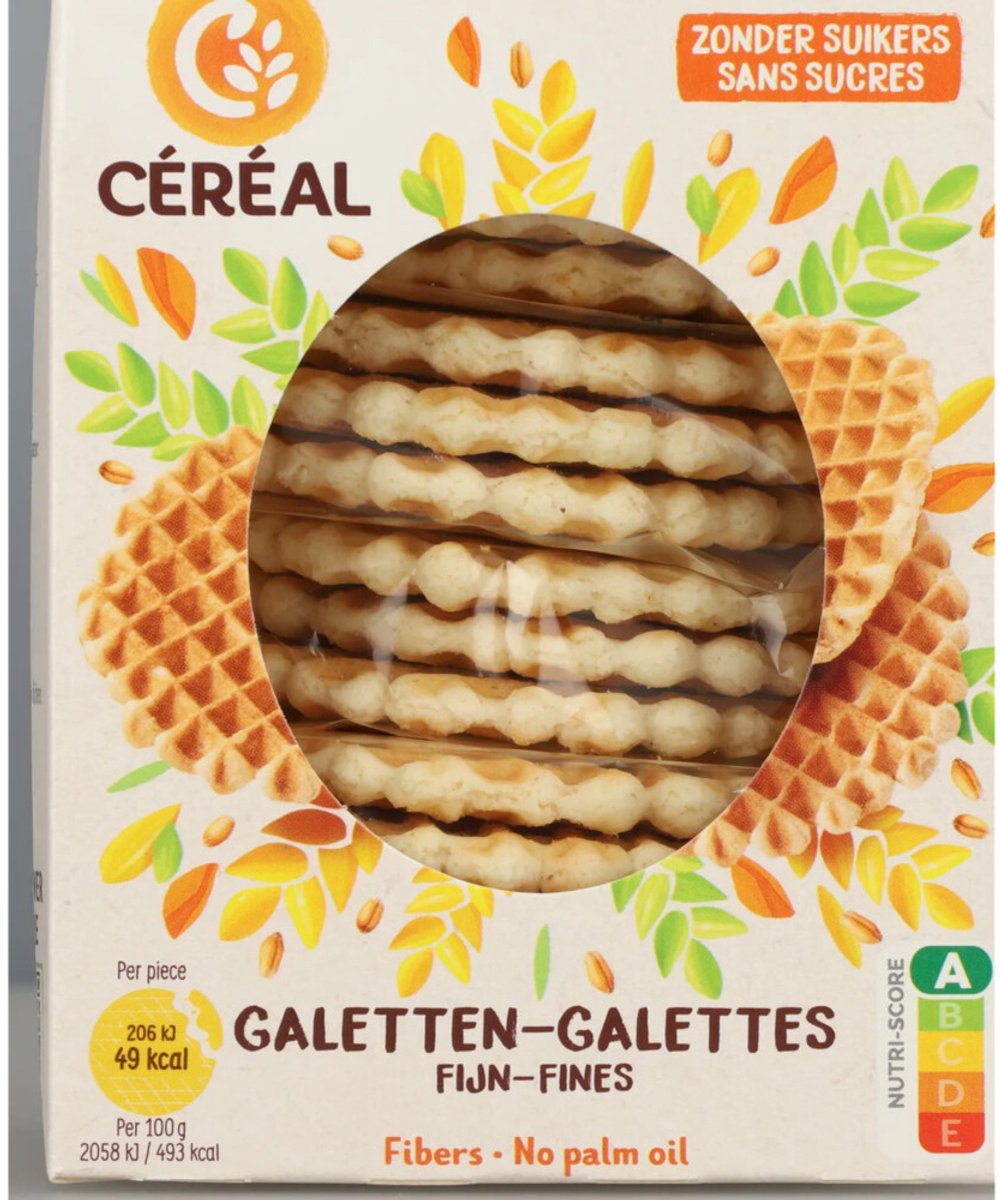 Céréal Galetten Fijn Suikervrij - 6 x 150 gr - Voordeelverpakking
