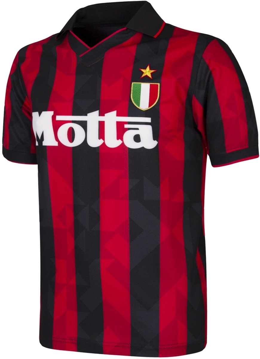 COPA - AC Milan 1994 - Retro Voetbalshirt - Heren - Zwart - Rood - M