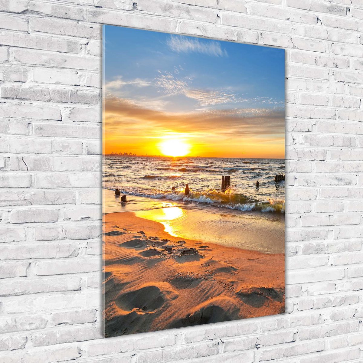 Tableau Déco Verre Acrylique 125x50 Cm - Paysage Mer Plage - Style Moderne - Tulup - Neuf Sous Blister