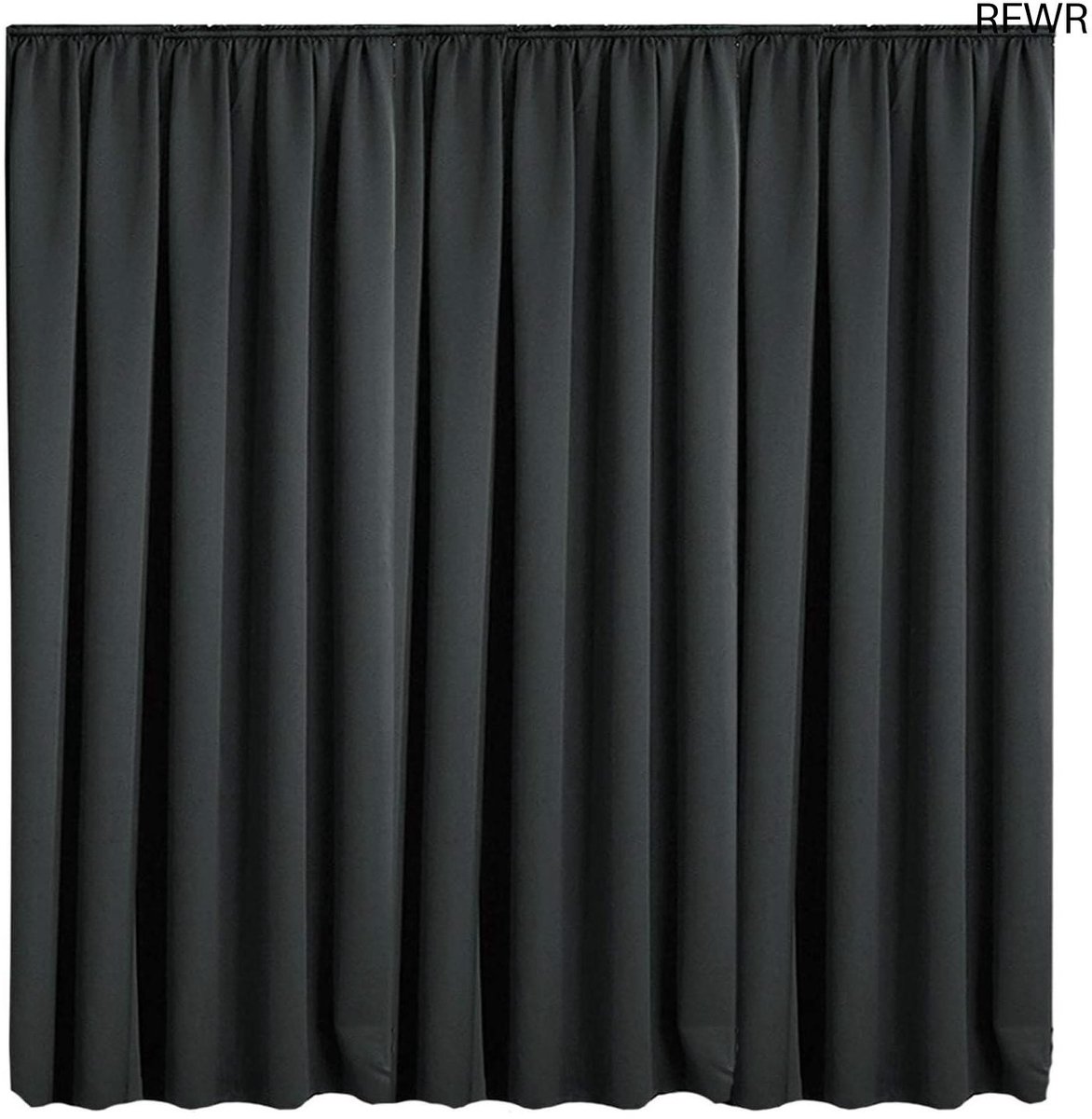 RFWR® Kant-en-klaar gordijn met plooiband 245 x 300 cm - Wasmachinebestendig en ideaal voor gordijnrails