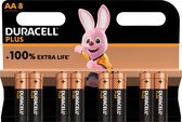 Duracell Plus AA - alkaline batterijen - 1,5V, LR6 - 8 stuks