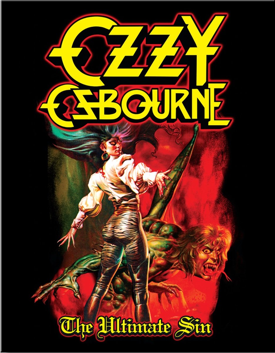 Desperate Enterprises Ozzy Osborne The Ultimate Sin. Metalen wandbord 31,5 x 40,5 cm. meerkleurig H