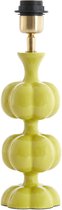 Light & Living Pied de Lampe Caldas - Vert - Ø10cm - Métal - Salon - Chambre à coucher