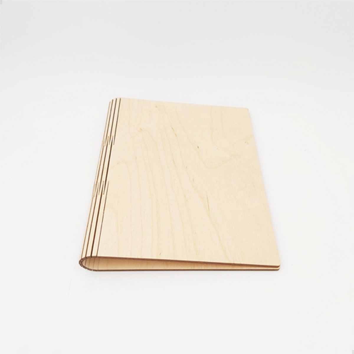A5 ringmap in hout - MTX berk 3 mm - Houten map - Ringmap - Staand model