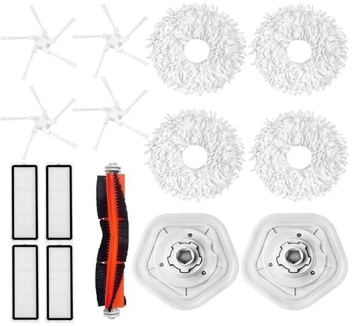 Vervangende onderdelen Hoofdborstel Zijborstel HEPA-filter geschikt voor Dreame W10 W10Pro Stofzuiger Accessoires