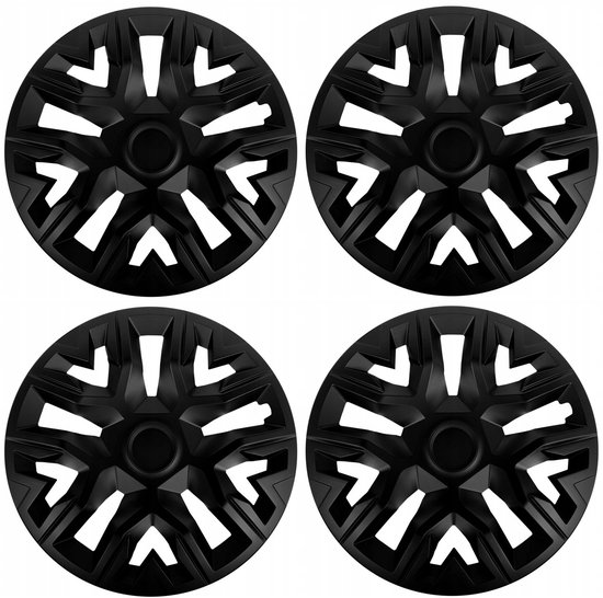 Enjoliveurs universels 14'' - 4 pièces - NRM The Best noir mat