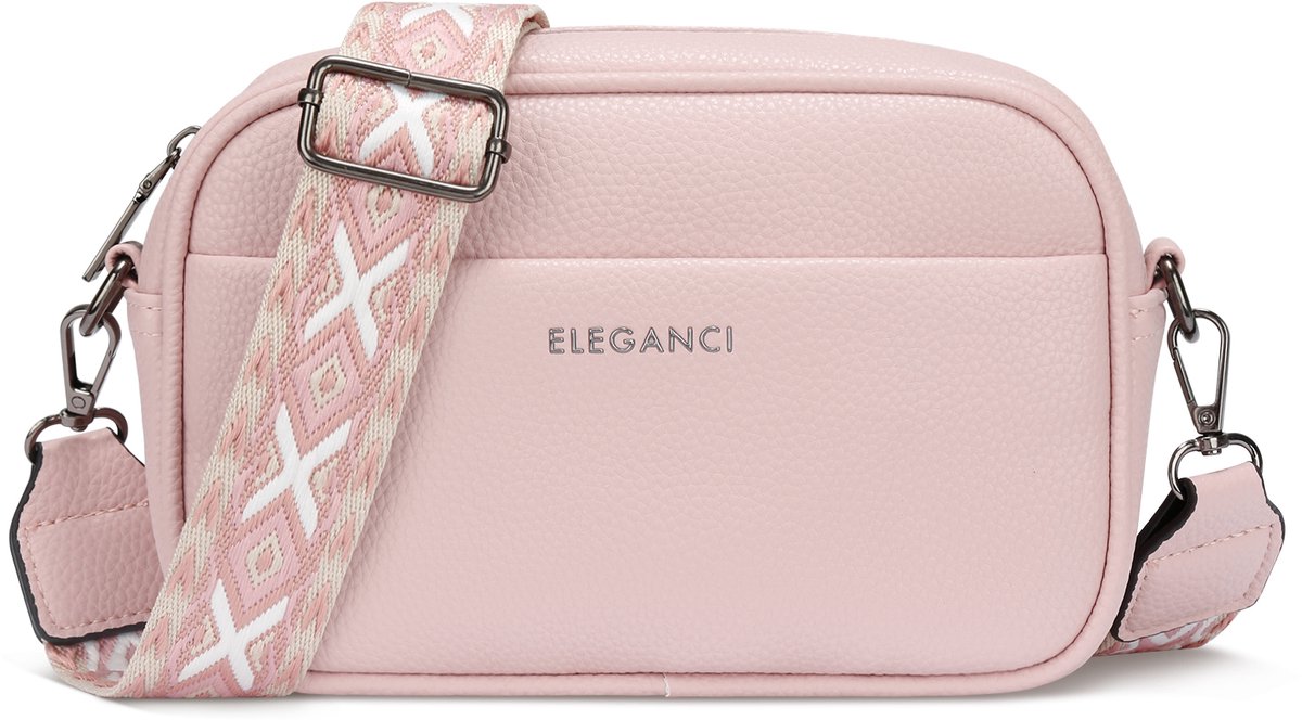 Eleganci® - Bumbag Dames – Telefoontasje - Heuptas Dames Crossbody - Festival Tas met Verstelbare Tassenriem – Pink