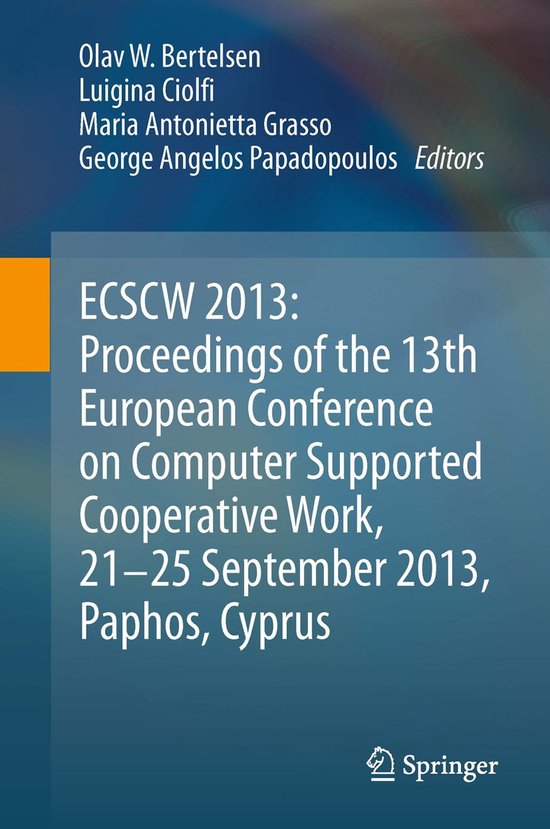ECSCW 2013: Proceedings of the 13th European Conference on C ... - cover