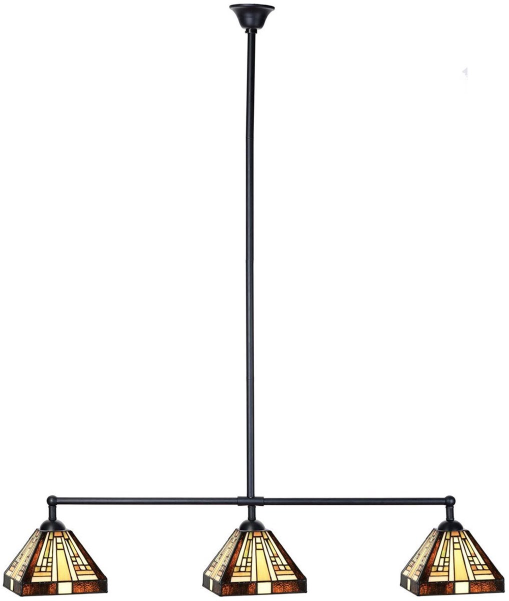 Tiffany T-lamp 3 lichts Rising Sun Small - Art Deco Trade