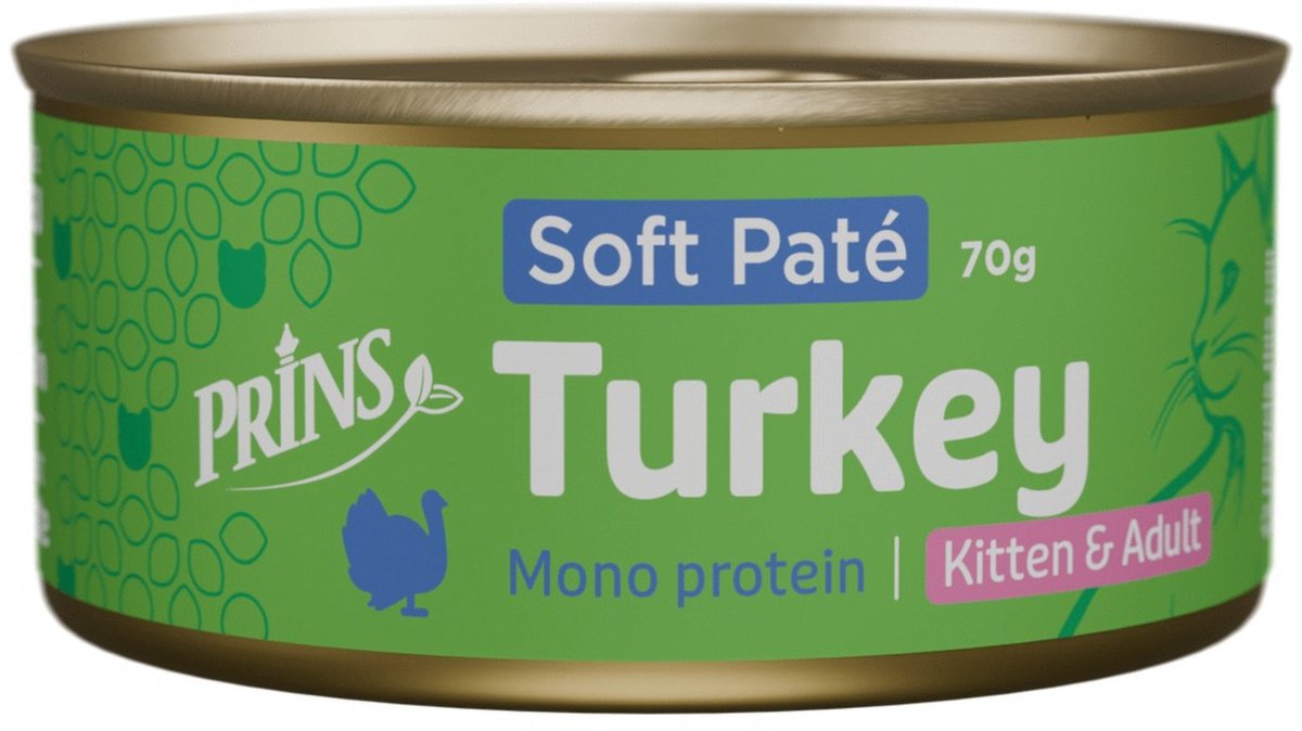Prins Soft Paté - Kattenvoer - Kalkoen 70 g