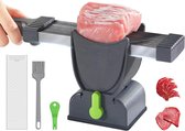Snijmachines - Vleessnijmachine - Allessnijder - Snijmachine Allessnijder - Vleessnijmachine Voor Thuis - Vleesmachine - Broodsnijder - Broodsnijmachine - vleessnijmachine voor vers rauw vlees - één snede 18 plakjes - dikte verstelbaar 2 of 4 mm
