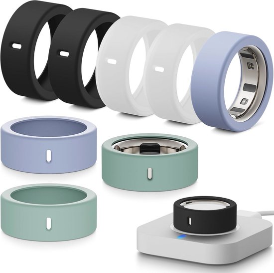 8 stuks siliconen hoes voor Oura Ring Gen 3/Gen 4 en ... - Bol