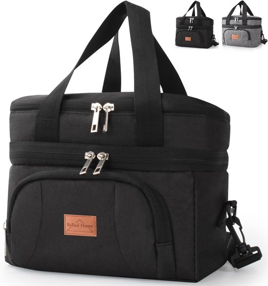 Grote Capaciteit Tote Bag Recuriey Lekvrije Geïsoleerde Lunchtas - 2-in-1 Laptop- En Eettas Voor Vrouwen, Werk, College, Picknick, Teal Lunchtas Voor Vrouwen