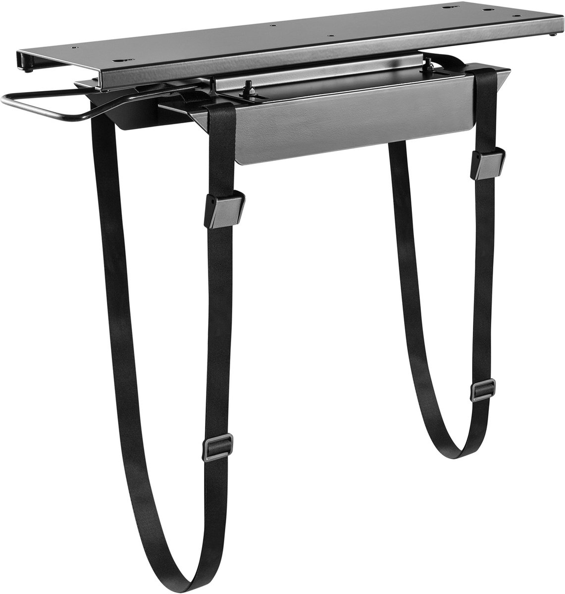 CAVO Desktop PC Houder CH-B-360-S zwart uitschuifbaar 360° draaibaar met scheurvaste riemen voor alle PC maten tot 10 Kg gewicht Computersteun van SOTECH