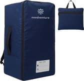 needventure® Flightbag Voor Backpack - Vliegtuighoes - Reistas - Geprint Bagagelabel - Travel Safe With needventure - Cover Backpack - Blauw