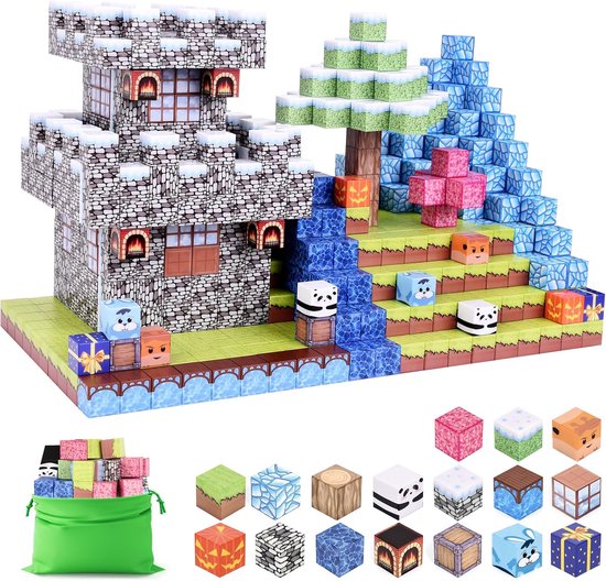 Magnetische Bouwblokken Set - 3D Constructiespeelgoed voor Kinderen - Creatieve Magnetische Bouwstenen - Educatief STEM Speelgoed - Magnetisch Speelgoed voor Jongens en Meisjes - Ontwikkeling van Logisch Denken en Fantasie