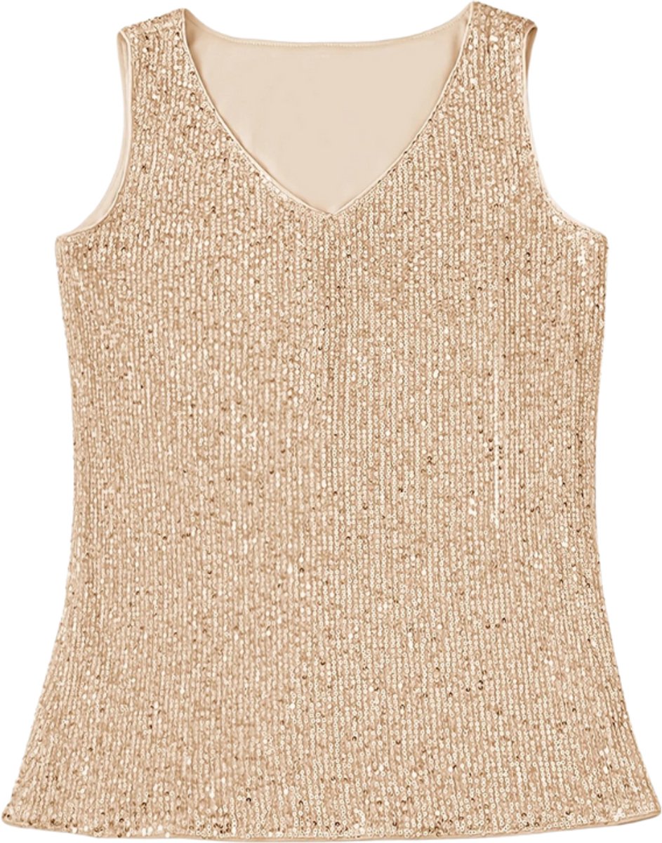 Livano Topje Dames - Kleding - Shirt - Blouse - Kort - Volwassen - Beige