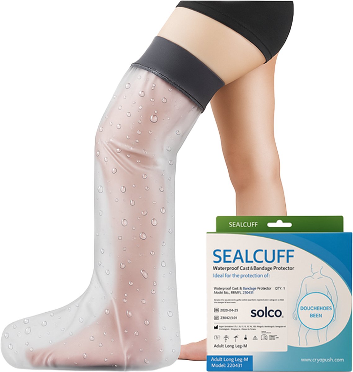 Goedkoopste Waterdichte Douchehoes voor Been Heel - 75cm Lang -Gipshoes - Knie - Onderbeen - Voet