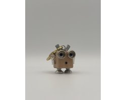 Houten Robot Sleutelhanger