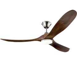 Bovista Plafondventilator - Met Verlichting - Plafond Ventilator - Met Lamp - Plafonniere Met Ventilator - Met Licht - Stijl B - 150cm