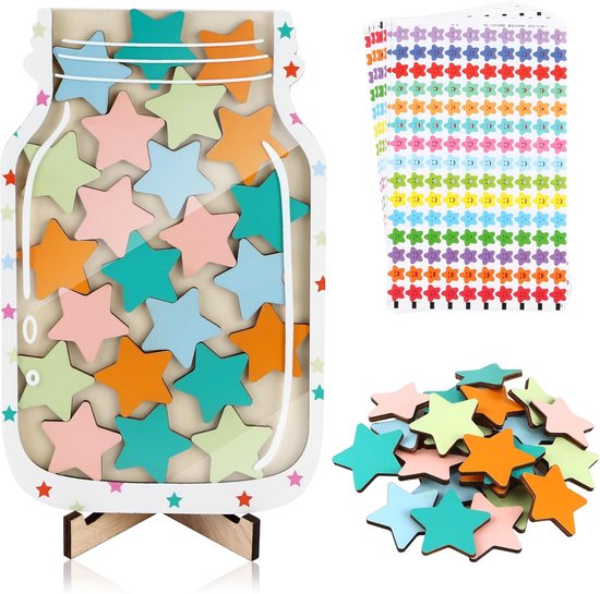 Pot à Étoiles De Récompense Pour Enfants | Tableau De Comportement | Apprentissage De La Propreté, Devoirs, Routines… - 4